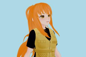 VRM Girl vrm, vrm models, vrchat, booth, female, girl, hentai, characters, animated, rigged